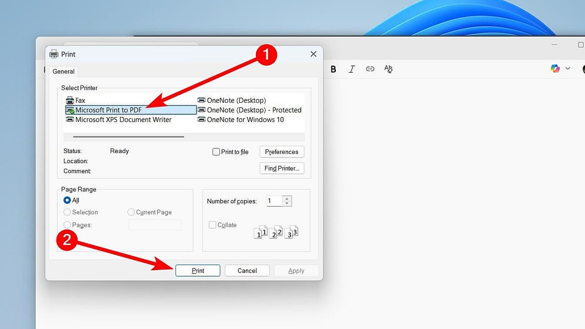 A step-by-step guide shows how to save a file as a PDF.