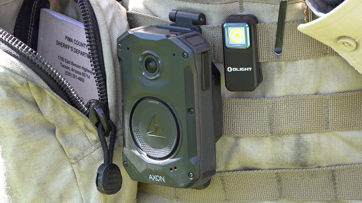 Body camera on officer