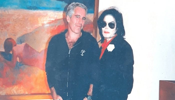 Jeffrey Epstein poses with Michael Jackson in this image released by the Department of Justice in Washington, DC, US, on December 19, 2025. — Reuters